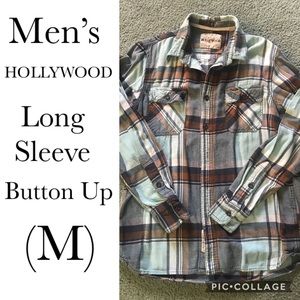 Men’s Hollywood Long Sleeve Button Up (M)